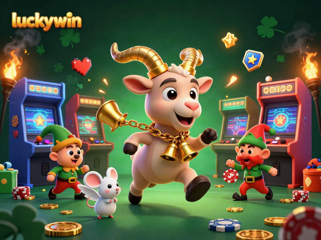 Experience the festive luck of luckywin as Krampus and friends engage in a vibrant holiday-horror casino!