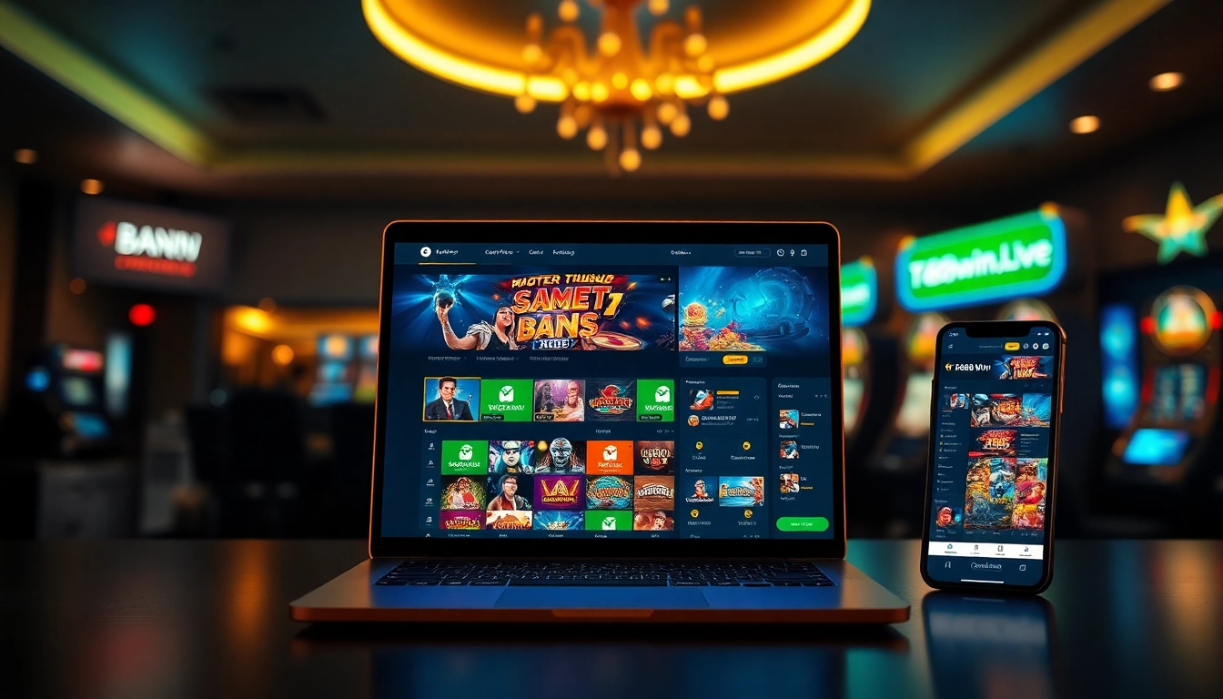Engaging digital gambling interface highlighting tk88win.live's diverse gaming options, including sports betting and casino games.