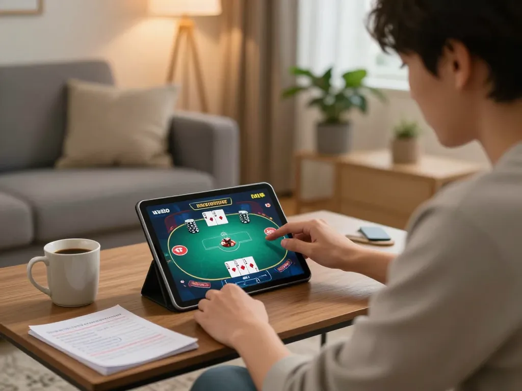 Experience thrill with Go88 while playing poker in a cozy home environment.