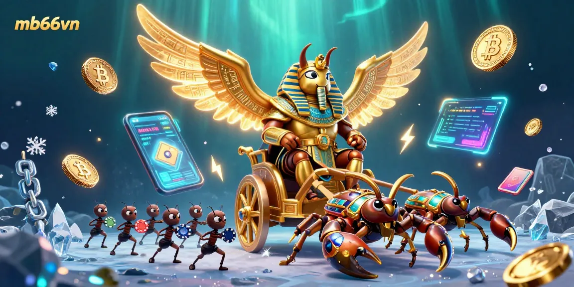 Engaging in thrilling games at mb66vn, with a vibrant 3D casino world featuring unique characters and immersive elements.