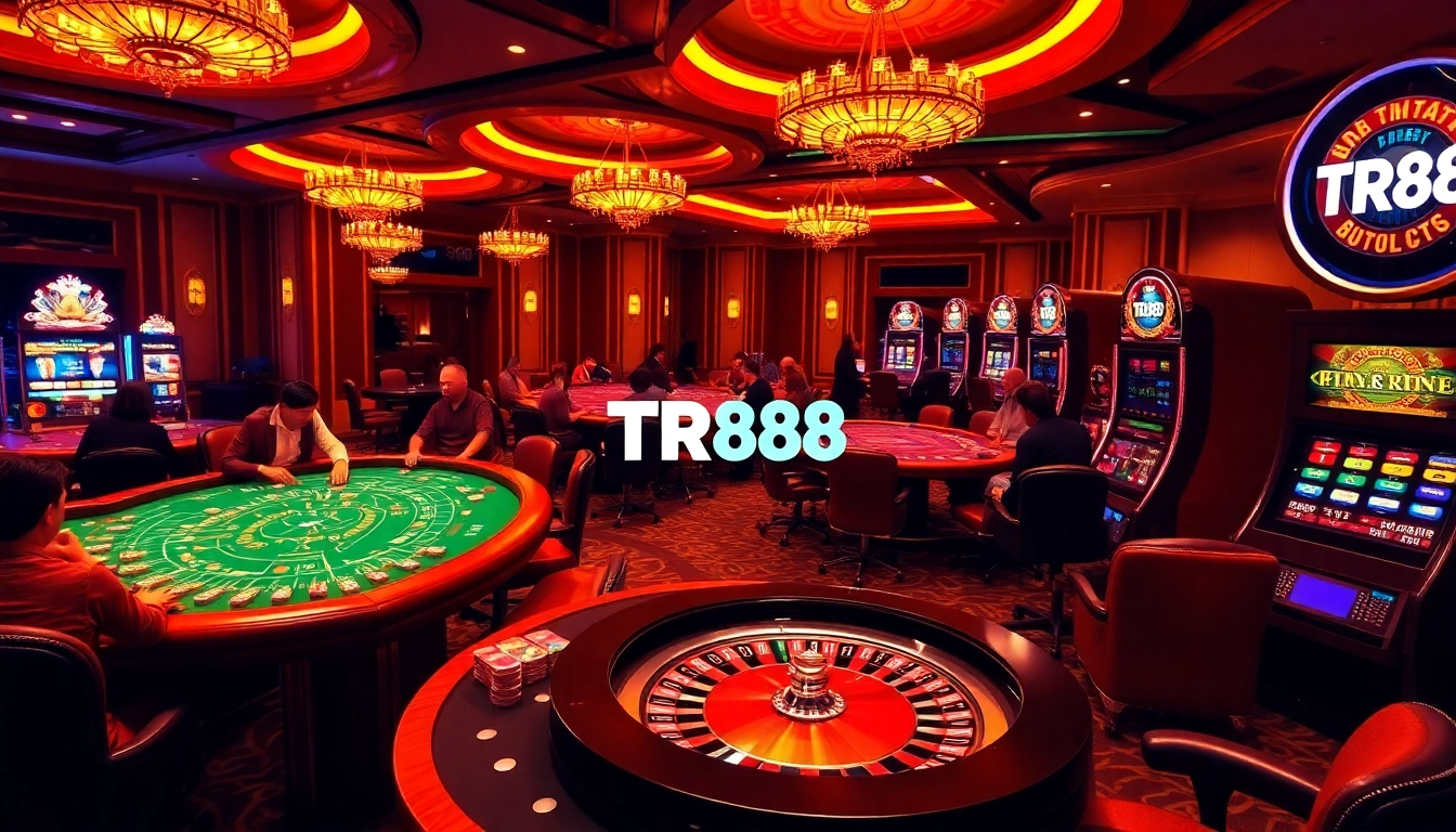 Experience the excitement of tr88 trang chủ with vibrant casino action and professional gaming ambiance.