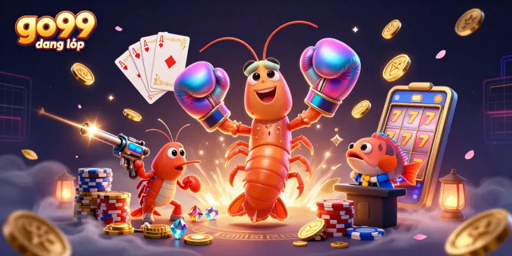 Engage in exciting gameplay at go99 đăng nhập with vibrant casino elements and playful characters.