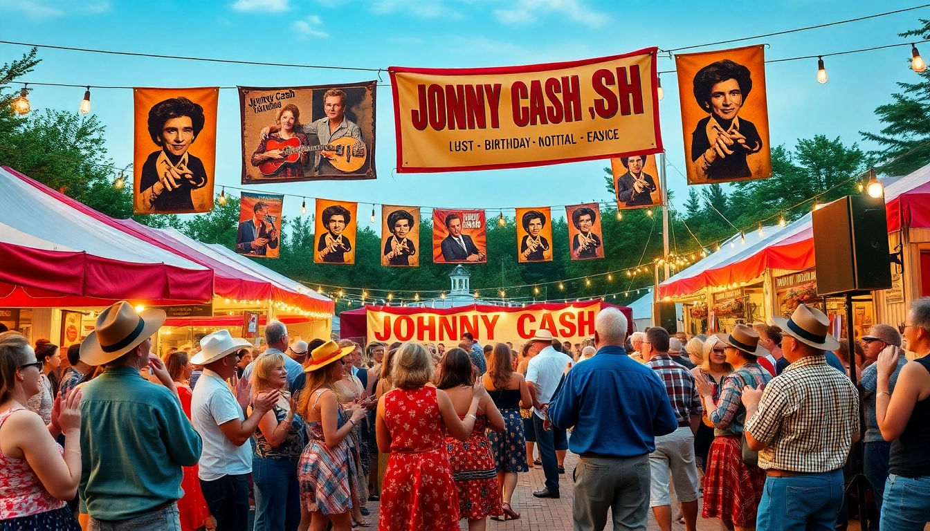 Celebrate the spirit of Johnny Cash at johnnycashbirthday.com with lively fans and vibrant festivities.