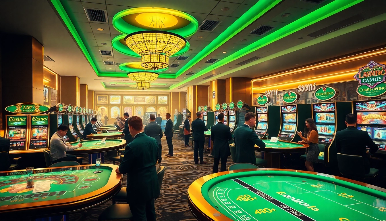 Experience dynamic online gaming at new88go.com, featuring vibrant casino scenes with enthusiastic players.