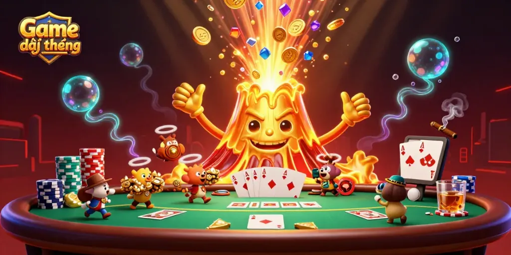 Engage with Game đổi thưởng through an exciting scene of treasure and poker delights.