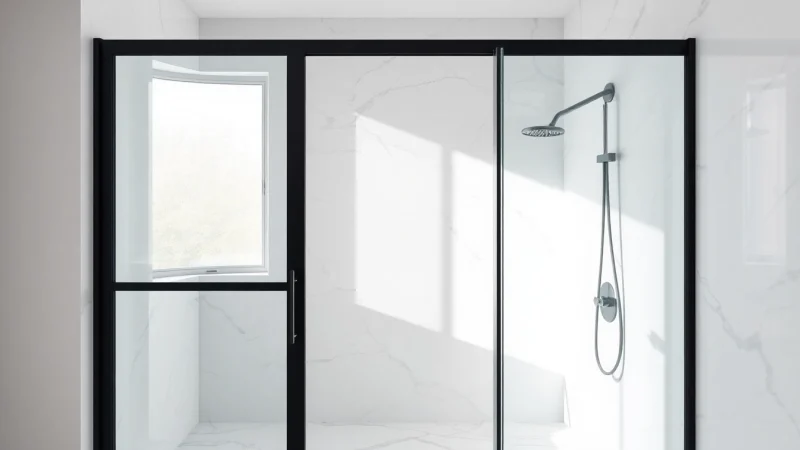 Enhancing Your Space with Stylish Black Frame Shower Doors