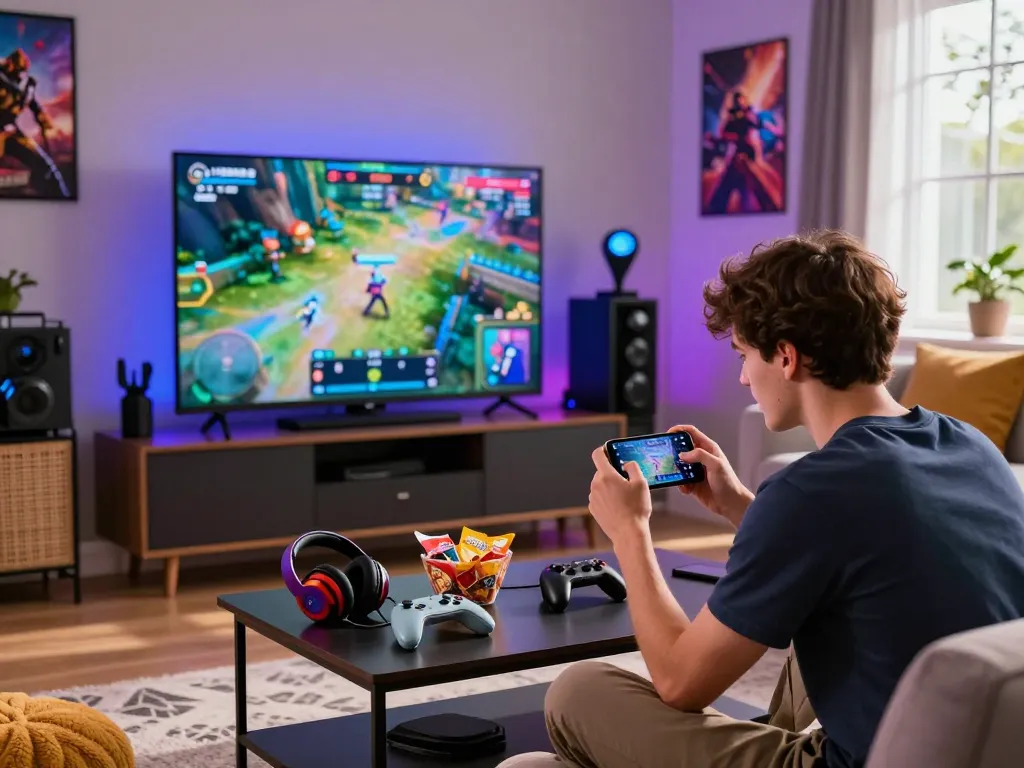 Experience the thrill of tải sunwin with vibrant mobile gaming accessories and engaging atmosphere.